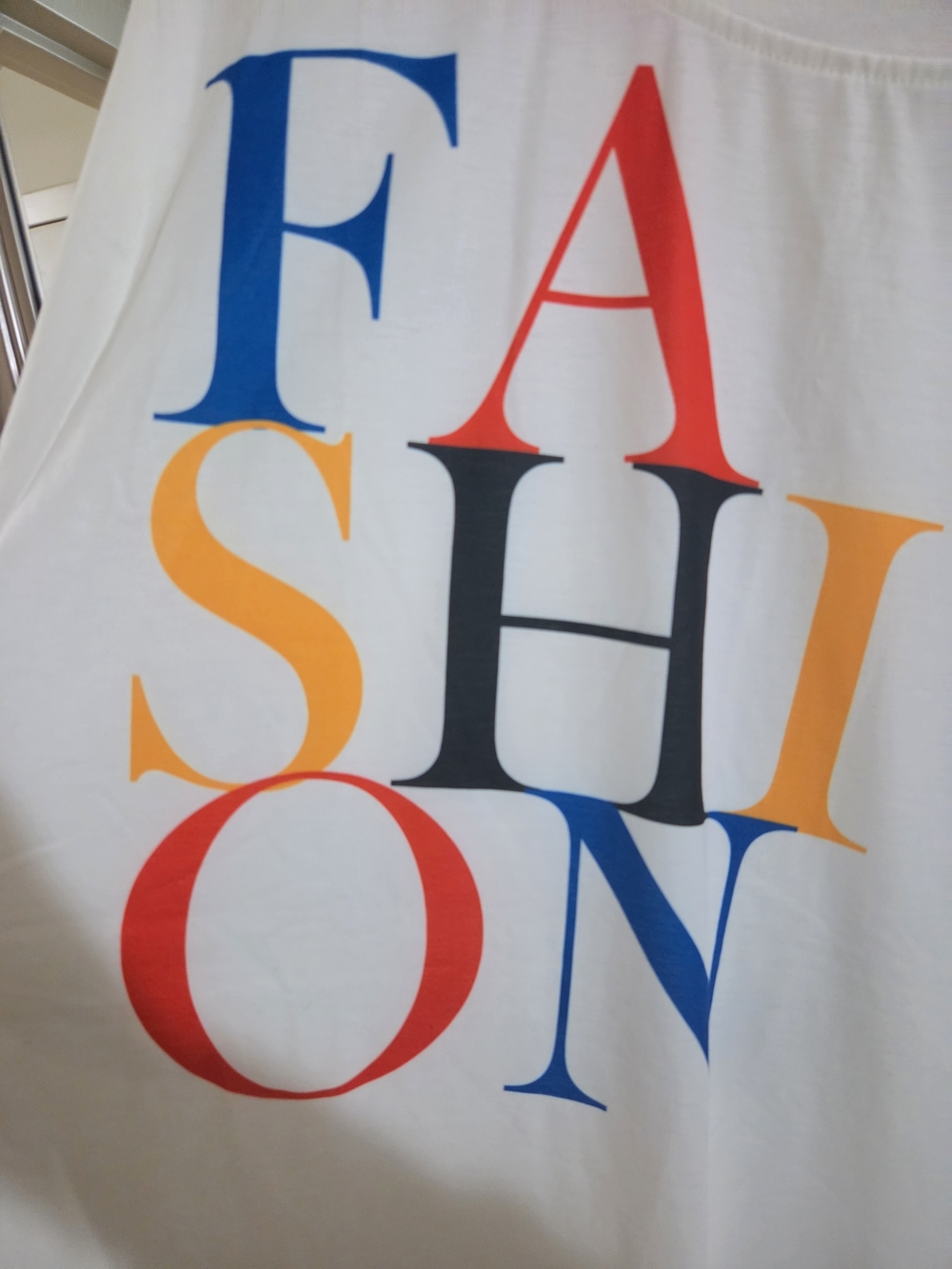 Fashion to Figure White Top with Multicolor Print